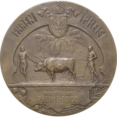 Medal - Award of honour of the Agricultural Exhibition in Palime back