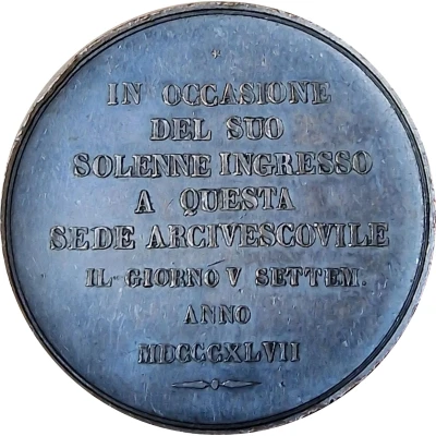 Medal - Bartolomeo dei Conti Romalli back