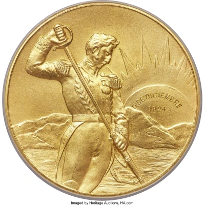 Medal - Battle of Ayacucho Centennial front