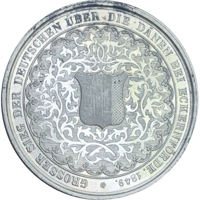 Medal - Battle of Eckernförde Silver issue back