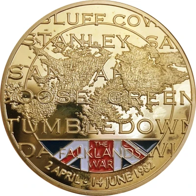 Medal (Battle of Mount Tumbledown; Gold plated) ND front