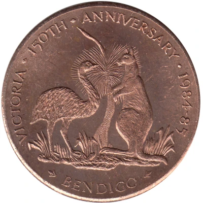 Medal - Bendigo Victoria's 150th Anniversary front