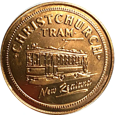 Medal - Canterbury (Christchurch Tram and Southern Alps) ND front