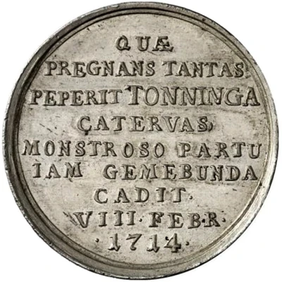 Medal - Capitulation of the city of Tönning silver issue back