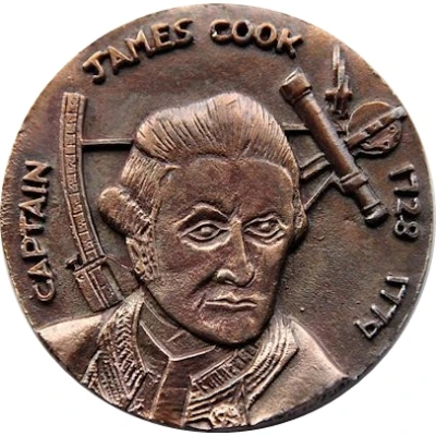 Medal - Captain James Cook Bicentenary Historical Medal front