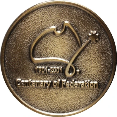 Medal - Centenary of Federation; Tasmania (Commemorative Souvenir) ND front