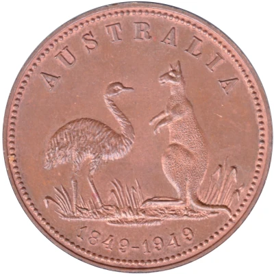 Medal - Centenary of the Australian One Penny Token Australian Numismatic Society front