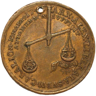 Medal - Charles Emmanuel III Lifting of the siege of Alessandria back