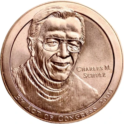 Medal - Charles M. Schulz (Congressional Gold Medal Bronze Duplicate) ND front