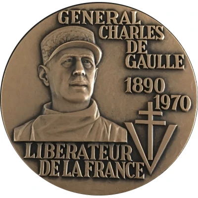 Medal - Charles de Gaulle liberateur ND front