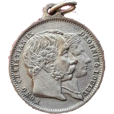 Medal - Christian IX, Queen Louisse and Frederick ND front