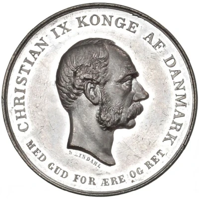 Medal - Christian IX Silver jubilee of Reign - Type front