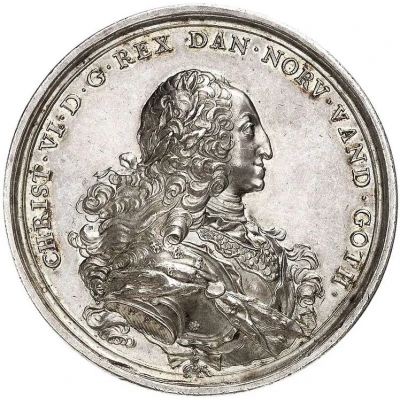 Medal - Christian VI Reformation Anniversary; Type 1; silver issue front