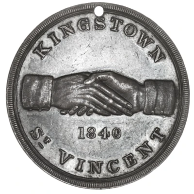 Medal Church of England Friendly Society, Kingstown front