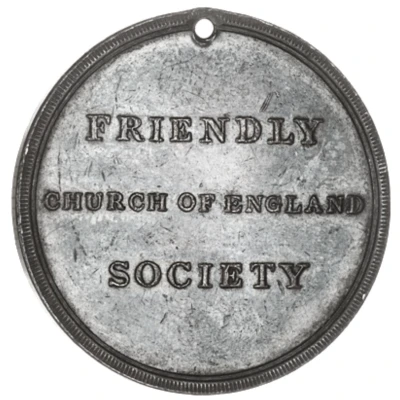 Medal Church of England Friendly Society, Kingstown back