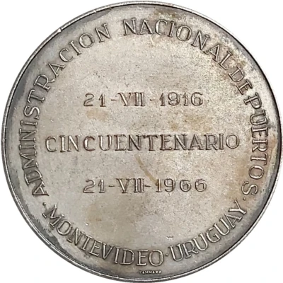 Medal - Cincuentenario ANP (1916-1966) ND back