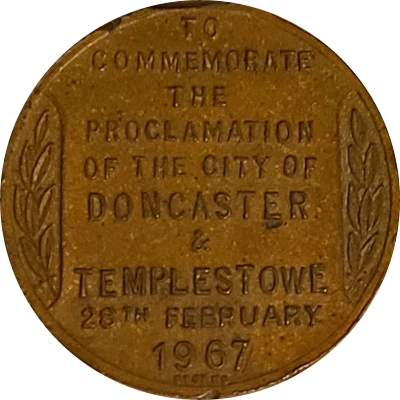 Medal - City of Doncaster Templestowe Proclamation back