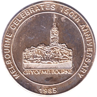 Medal - City of Melbourne 150th Anniversary front