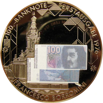 Medal - Commemoration of banknotes 100 francs, 6th series front