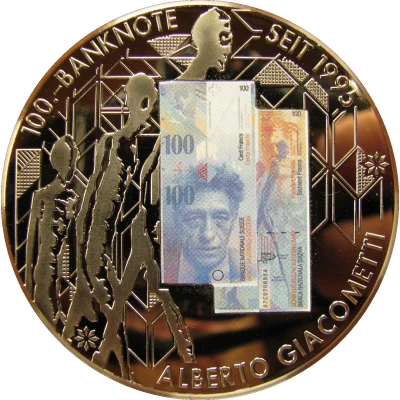 Medal - Commemoration of banknotes 100 francs, 8th serie front