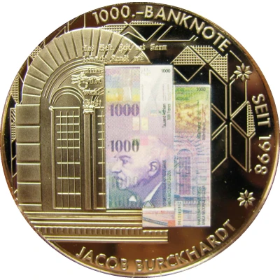 Medal - Commemoration of banknotes 1000 francs, 8th series front