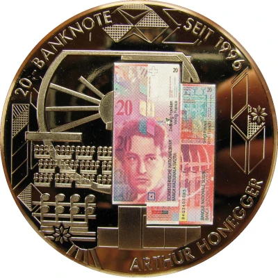 Medal - Commemoration of banknotes 20 francs, 8th serie front