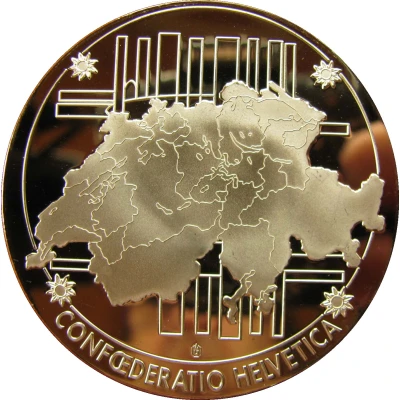 Medal - Commemoration of banknotes 20 francs, 8th serie back