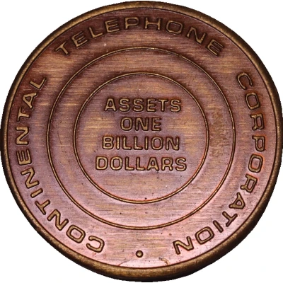 Medal - Continental Telephone Corporation back