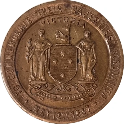 Medal - Coronation King George VI and Queen Elizabeth back