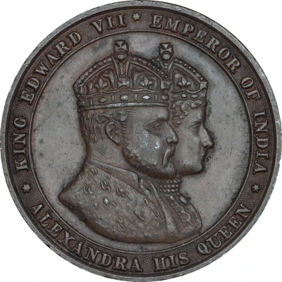 Medal Coronation of King Edward VII; Copper front