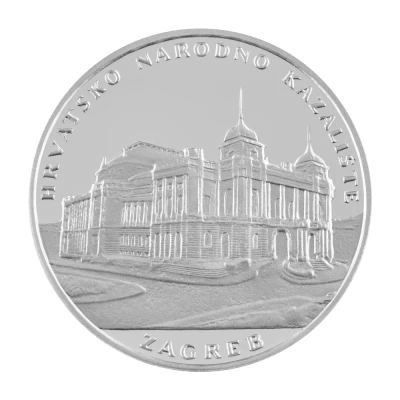 Medal - Croatian National Theatre in Zagreb Silver front