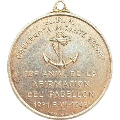 Medal - Crucero ARA Almirante Brown back