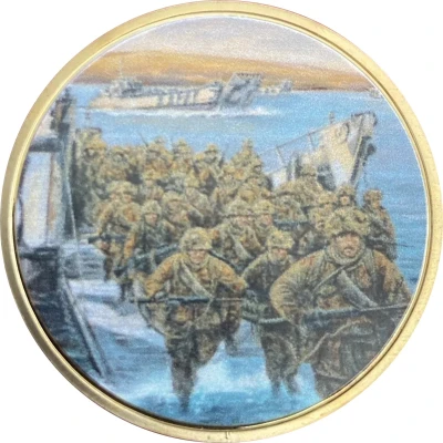 Medal (D-Day San Carlos Bay; Gold plated) ND back