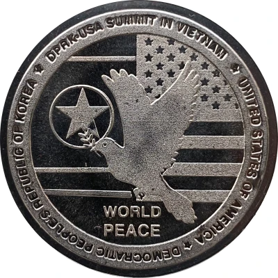 Medal - DPRK-USA Hanoi Summit Vietnam front