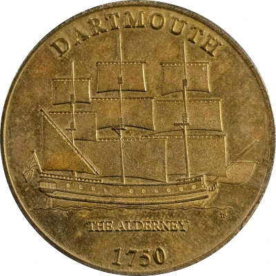 Medal - Dartmouth Heritage Museum Society The Alderney back