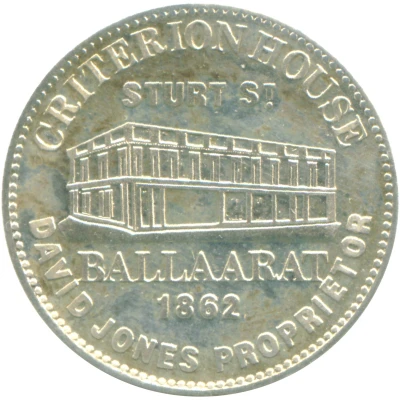 Medal - David Jones - Ballaarat (Replica) ND back