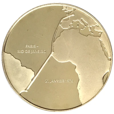 Medal - Day of the Concorde Paris - Rio de Janeiro front