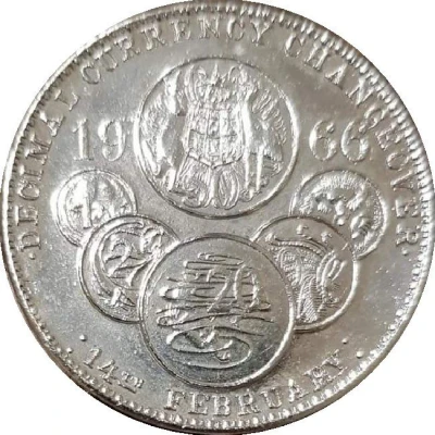 Medal - Decimal Currency Changeover 1966 Sydney Coin Club back