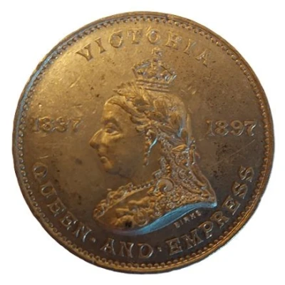 Medal - Diamond Jubilee Queen Victoria Montreal front