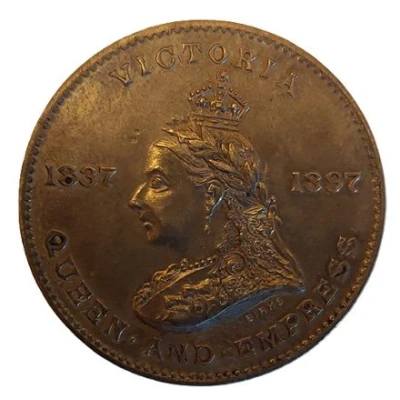 Medal - Diamond Jubilee Queen Victoria Montreal front