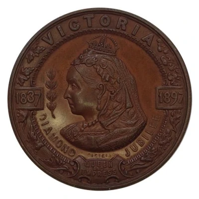 Medal - Diamond Jubilee Queen Victoria front