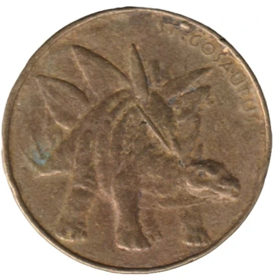 Medal - Dinopark (Stegosaurus) ND back