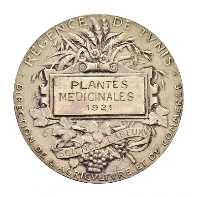 Medal - Direction de l'Agriculture et du Commerce Plantes Médicinales back