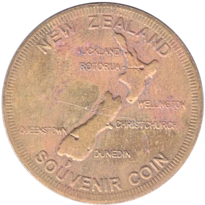 Medal - Dunedin; Penguin & Albatross (Tourist Souvenir) ND back