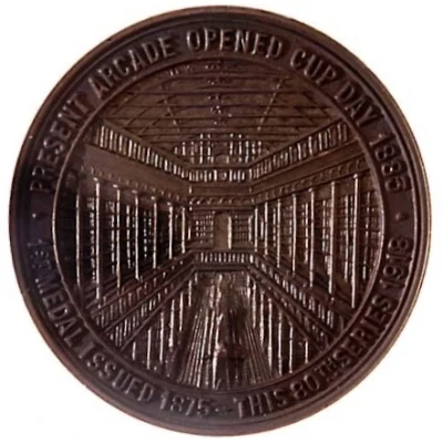 Medal - E.W. Cole Cole's Book Arcade; Bronze back