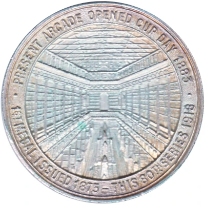 Medal - E.W. Cole Cole's Book Arcade; Silver Plated back