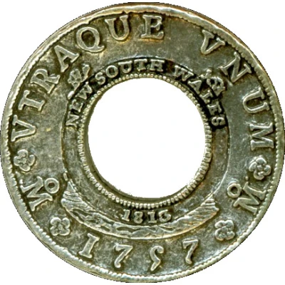 Medal - Earliest 1757 Holey Dollar (Replica) ND front