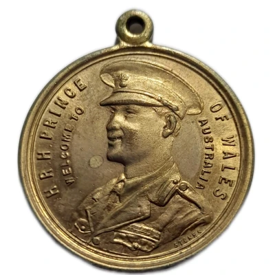 Medal - Edward Prince of Wales Visit to Australia 1920 Tasmania front