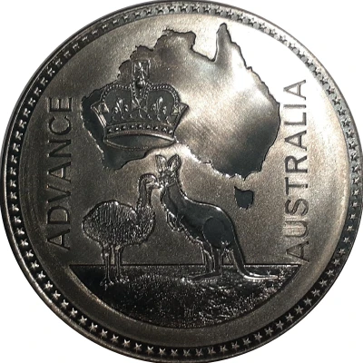 Medal - Edward VII Advance Australia; Copper-nickel ND back