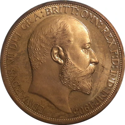 Medal - Edward VII Advance Australia; Copper ND front